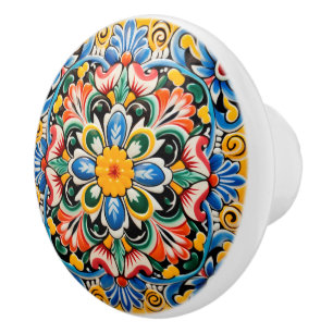 Cute Mexican style crafting Ceramic Knob