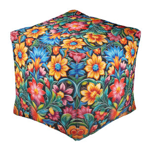 Cute Mexican style pouf