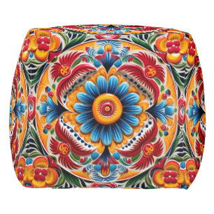 Cute Mexican style pouf