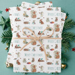 Cute Mice Reading Books Merry Christmas Wrapping Paper Sheets<br><div class="desc">Cute Mice Reading Books Merry Christmas Wrapping Paper Sheets - Start your own new family tradition and give the gift of a love of reading to your family! This adorable, original watercolor wrapping paper features a mouse family gifting their books and eating fancy chocolate treats while relaxing and reading their...</div>