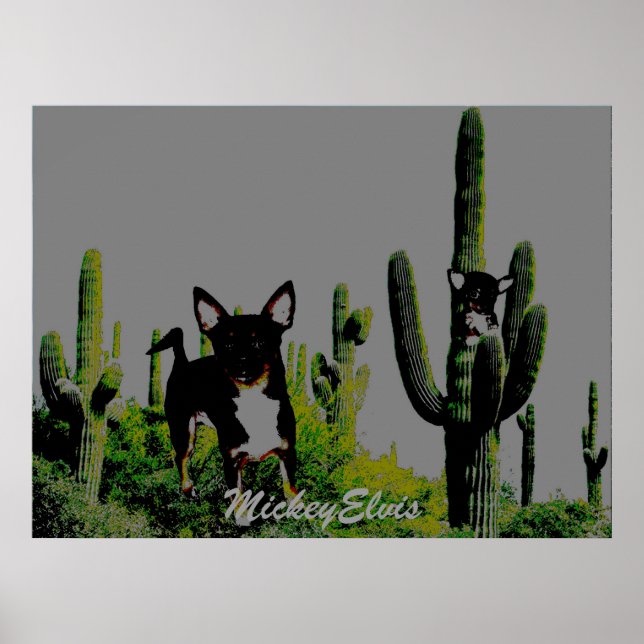 Cute MickeyElvis Poster (Front)