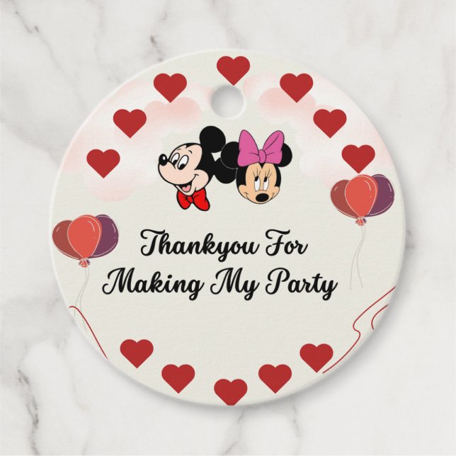 Cute Mickey's Gift Tag (Front)