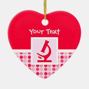 Cute Microscope Ceramic Ornament