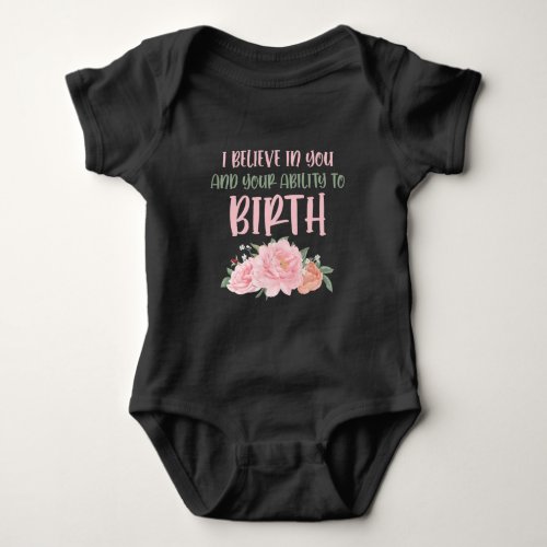 Cute Midwife Baby Catcher Birth Doula Baby Bodysuit