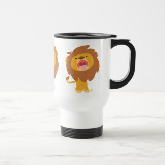Cute Mighty Roaring Lion Cartoon Commuter Mug