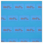 Cute migrating cartoon whales illustration fabric