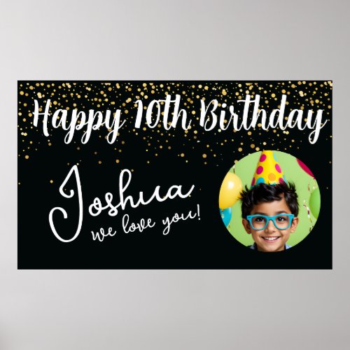 Cute milestone BIRTHDAY PARTY Banner  Poster