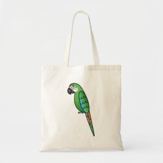 Cute Military Cartoon Macaw Parrot Bird Tote Bag