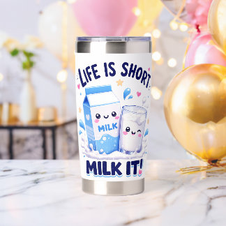 Cute Milk Lover Insulated Tumbler
