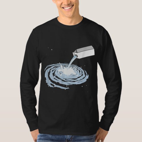 Cute Milk Milky Way Galaxy Outer Space T_Shirt