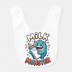 Cute "Milk Monster" Baby Bib
