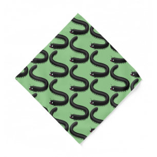 Cute millipede cartoon illustration bandana