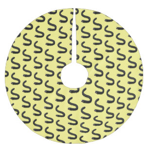 Cute millipede cartoon illustration brushed polyester tree skirt