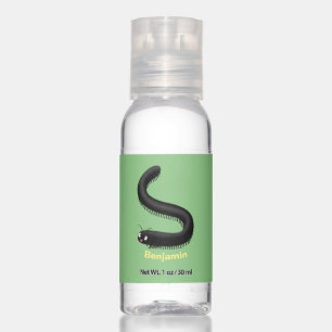 Cute millipede cartoon illustration hand sanitizer
