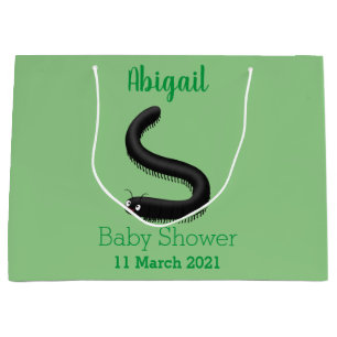 Cute millipede cartoon illustration large gift bag