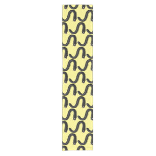 Cute millipede cartoon illustration short table runner