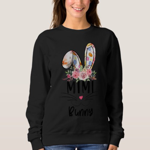 Cute Mimi Bunny  Easter Family Matching Outfit Sweatshirt
