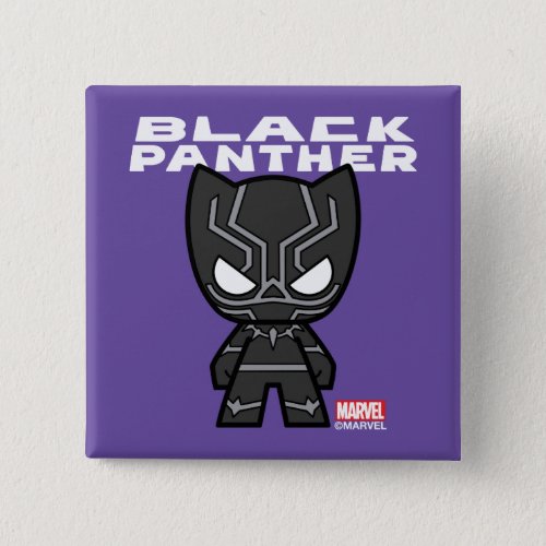 Cute Mini Black Panther Button