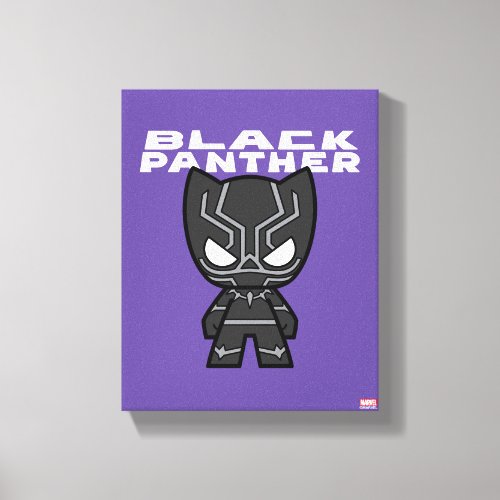 Cute Mini Black Panther Canvas Print