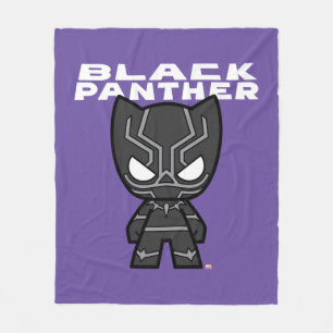 Cute Mini Black Panther Fleece Blanket