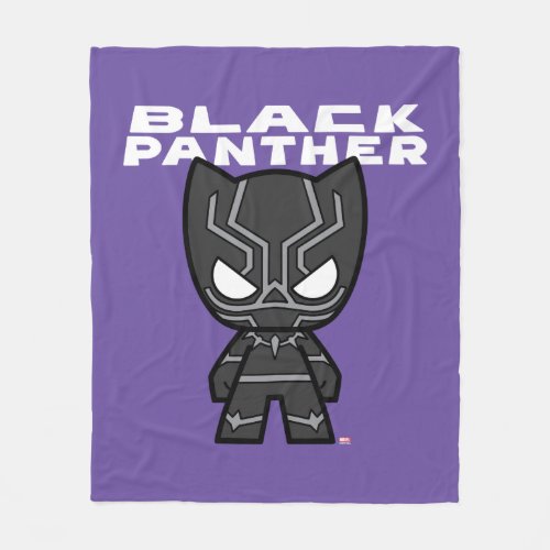 Cute Mini Black Panther Fleece Blanket