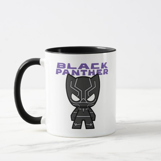 Cute Mini Black Panther Mug (Left)