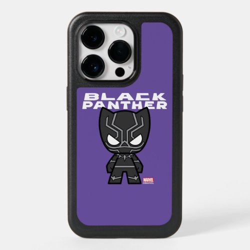 Cute Mini Black Panther OtterBox iPhone 14 Pro Case