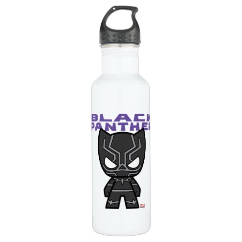 Cute Mini Black Panther Stainless Steel Water Bottle