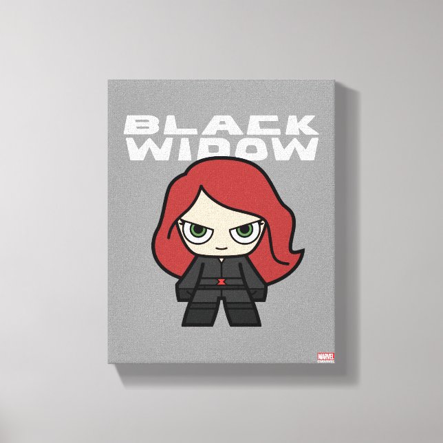 Cute Mini Black Widow Canvas Print (Front)