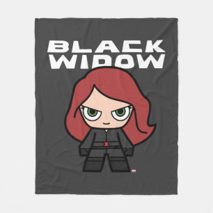 Cute Mini Black Widow Fleece Blanket
