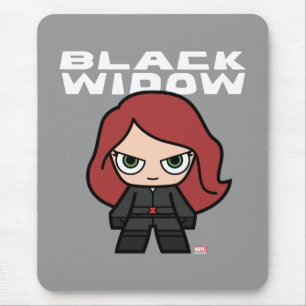 Cute Mini Black Widow Mouse Pad