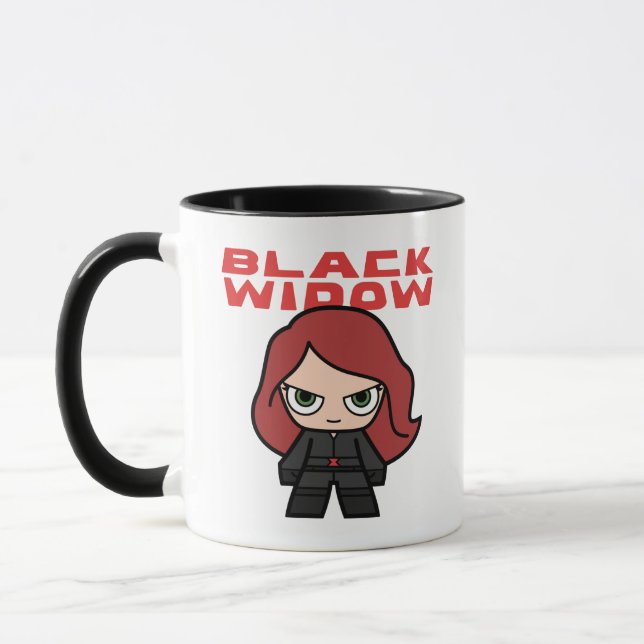 Cute Mini Black Widow Mug (Left)