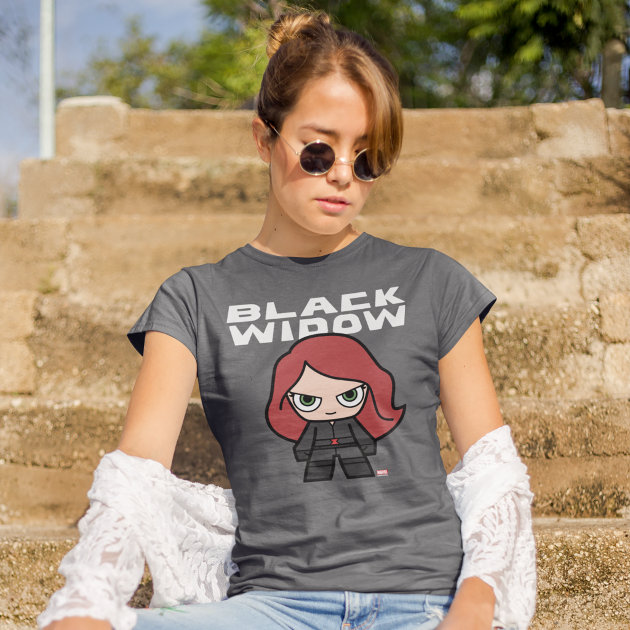 Black widow discount t shirt