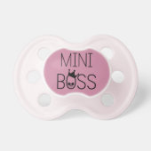 Cute 'Mini Boss' Baby Pacifier (Front)