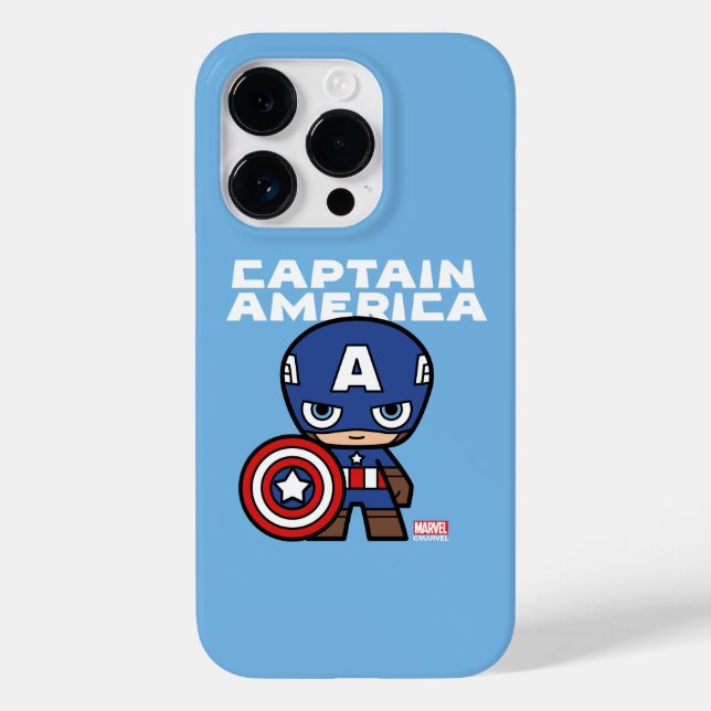 Cute Mini Captain America Case-Mate iPhone Case (Back)