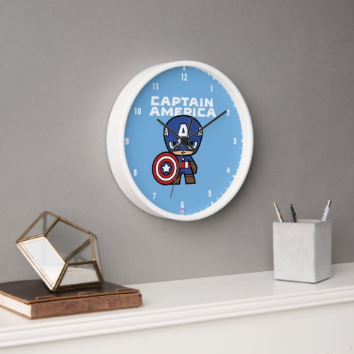 Cute Mini Captain America Clock