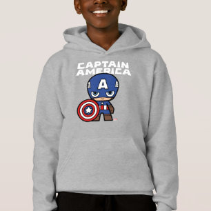 Cute Mini Captain America Hoodie