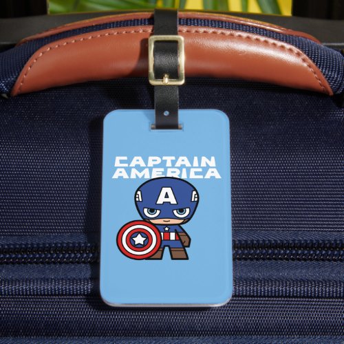Cute Mini Captain America Luggage Tag