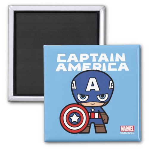 Cute Mini Captain America Magnet