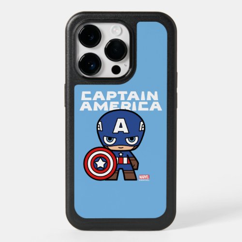 Cute Mini Captain America OtterBox iPhone 14 Pro Case