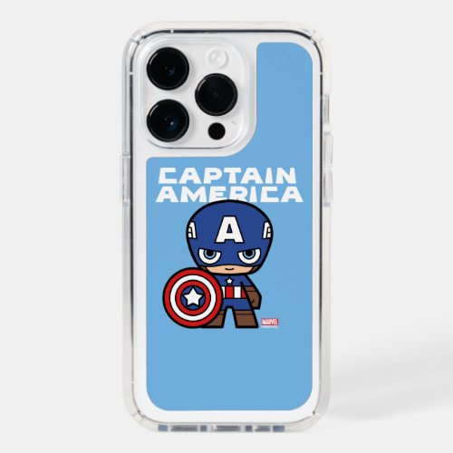 Cute Mini Captain America Speck iPhone 14 Pro Case