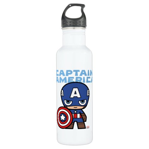 Cute Mini Captain America Stainless Steel Water Bottle