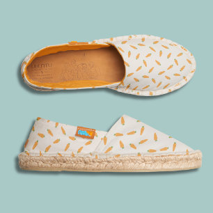 Cute mini carrot pattern espadrilles