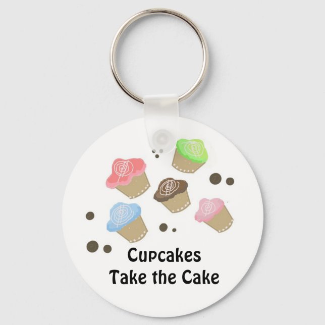 Cute Mini Cupcakes Keychain (Front)