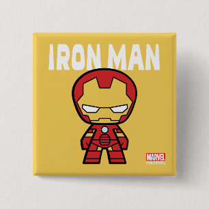 Cute Mini Iron Man Button