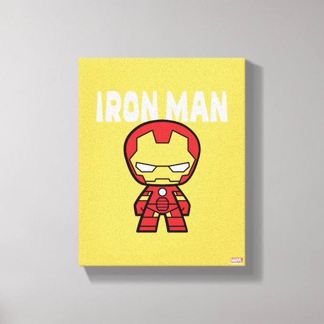 Cute Mini Iron Man Canvas Print (Front)