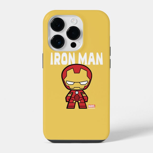 Cute Mini Iron Man Iphone Case (Back)