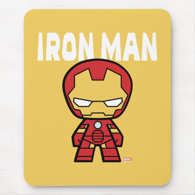 Cute Mini Iron Man Mouse Pad (Front)