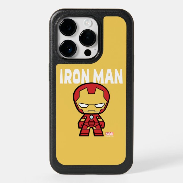 Cute Mini Iron Man Otterbox iPhone Case (Back)