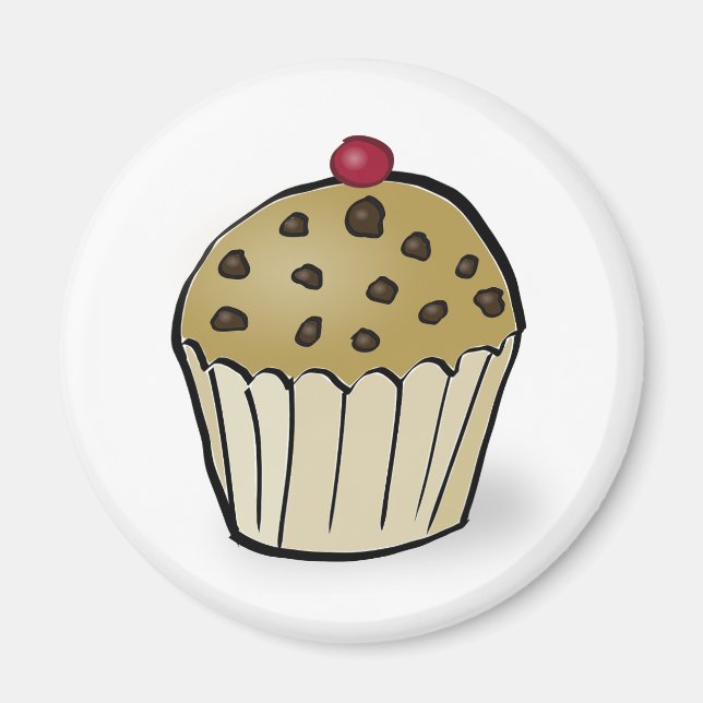 Cute Mini Muffin Magnet (Front)
